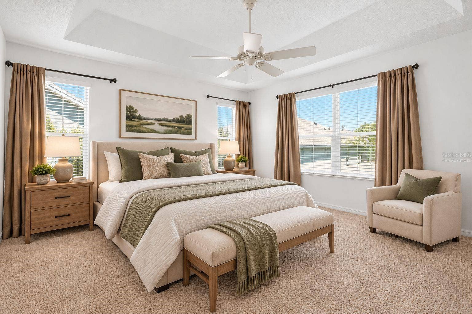 1563 EASTOVER TERRACE, The Villages, FL 32162 Virtually Staged Primary Bedroom