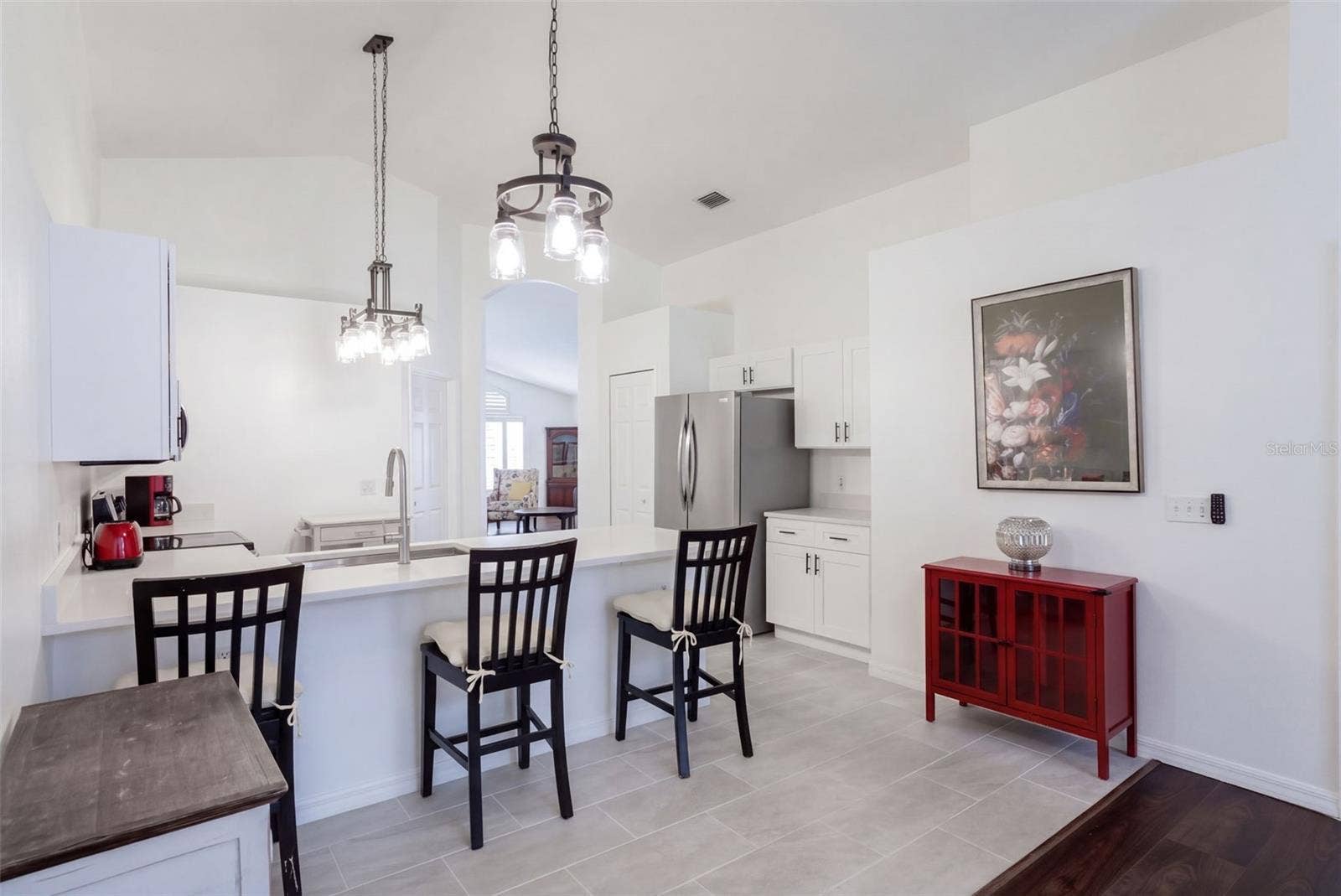 Kitchen Overlooking 2nd Living Area