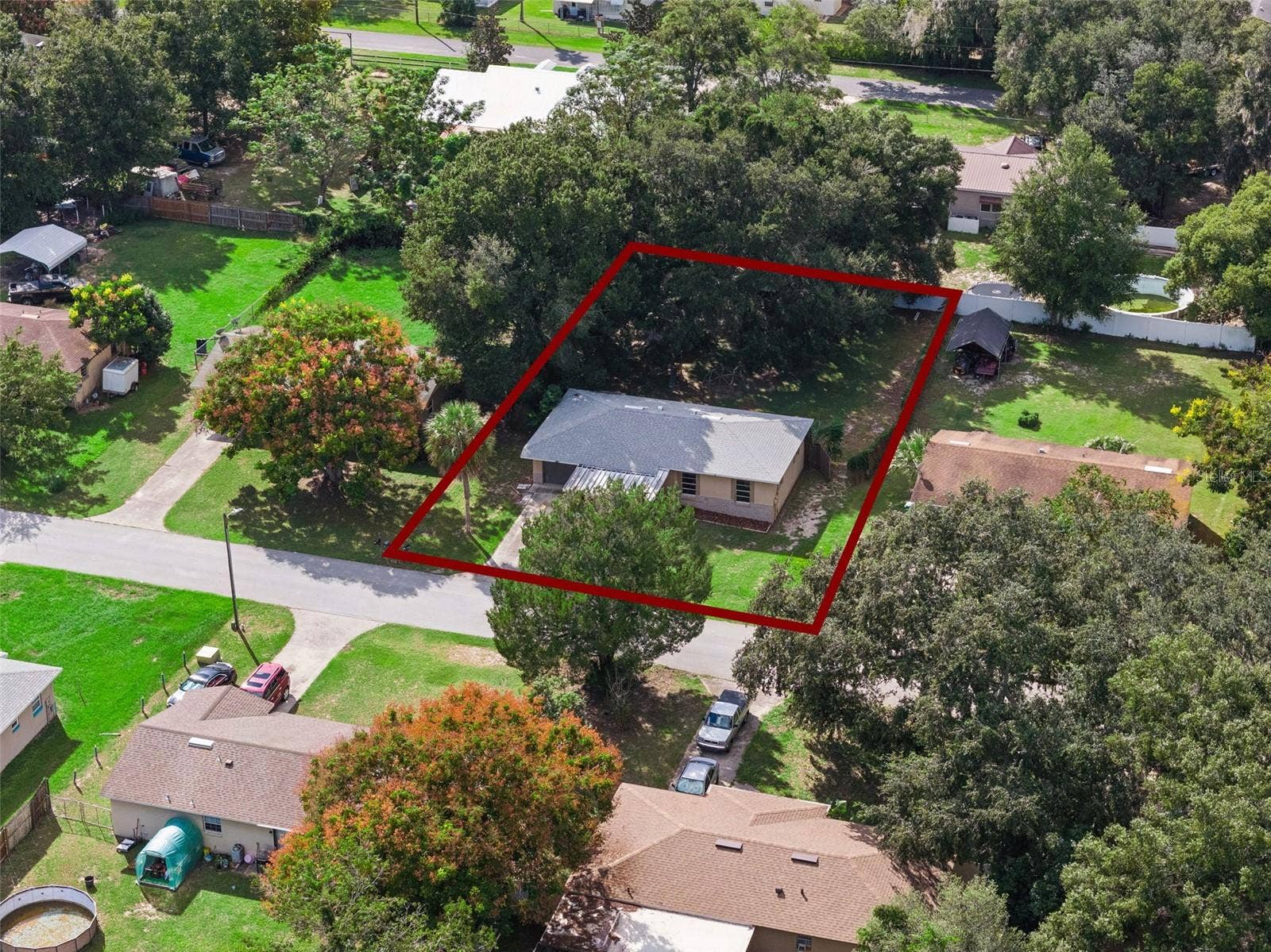 416 WINNERS CIRCLE, Lady Lake, FL 32159 Aerial view of property.