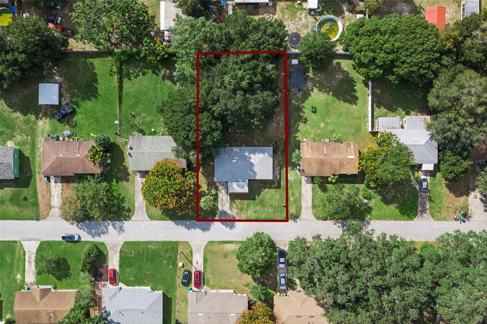 416 WINNERS CIRCLE, Lady Lake, FL 32159 Property Boundary.