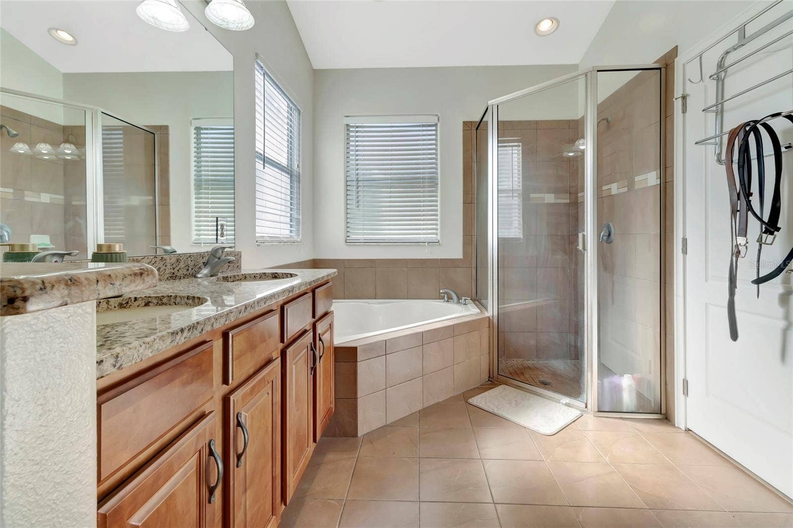 Garden tub and walk in shower