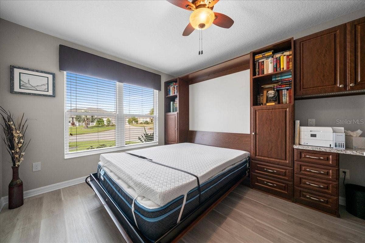 Murphy Bed Complete with Comfortable Mattress & Topper!