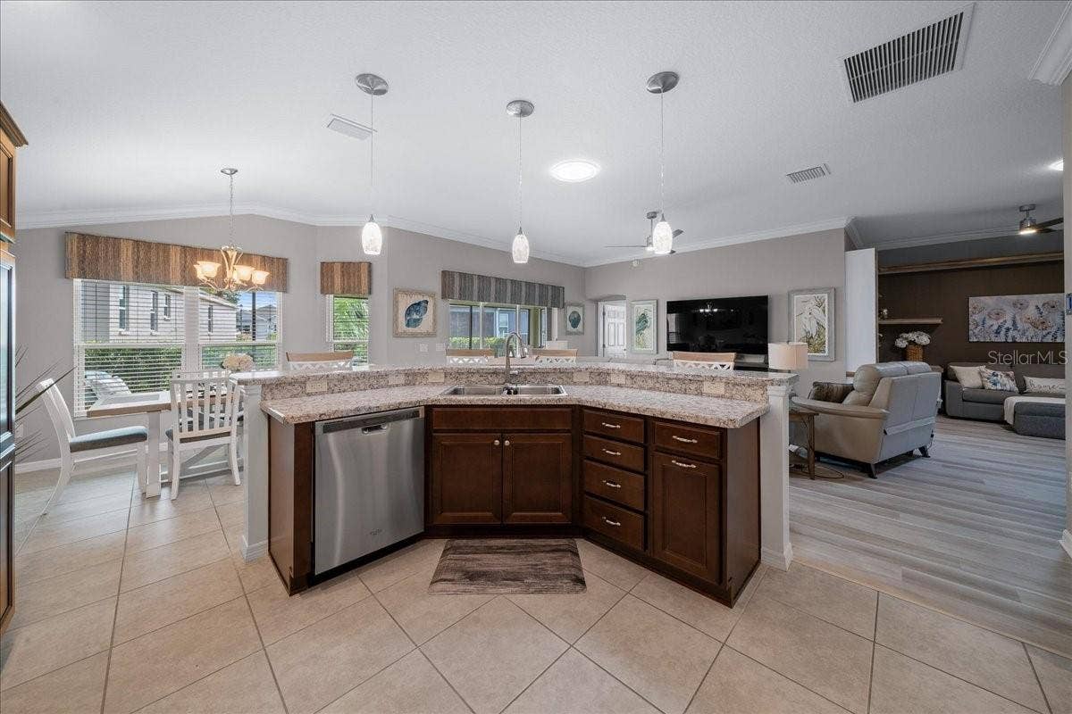 Dishwasher in Center Island