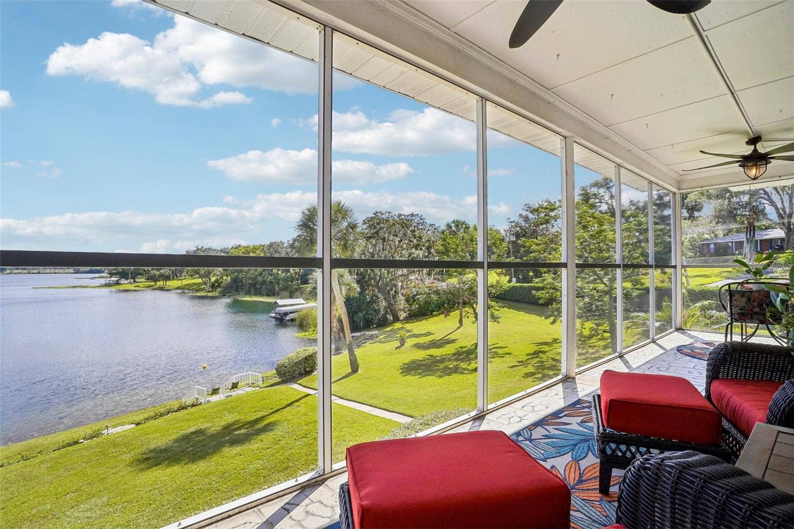1501 FAHNSTOCK STREET, Eustis, FL 32726 View from screened lanai
