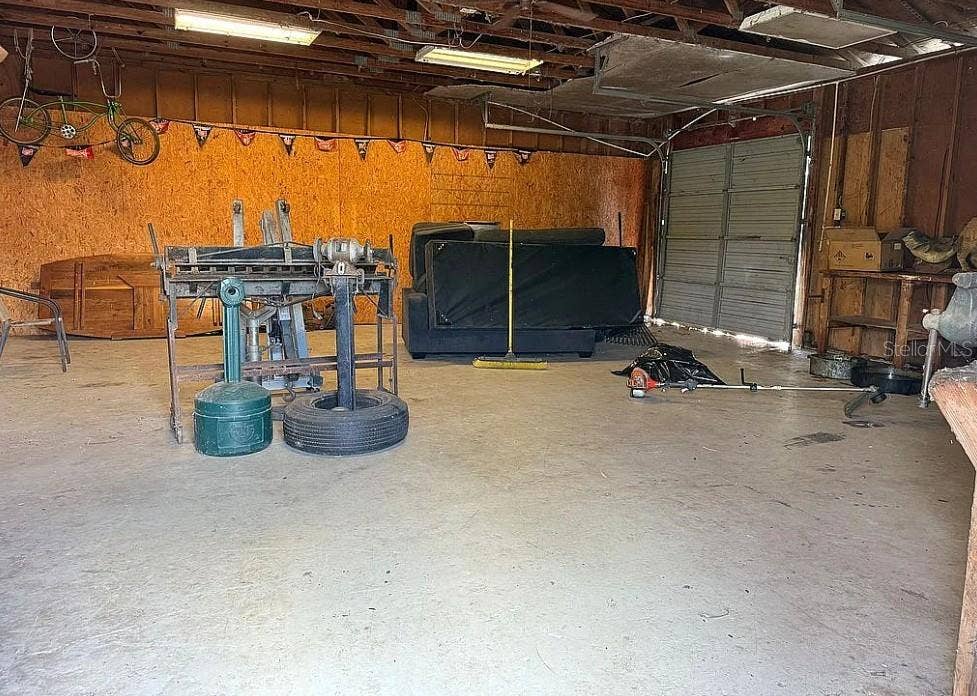 37740 DEERWOODS DRIVE, Eustis, FL 32736 Interior of detached garage