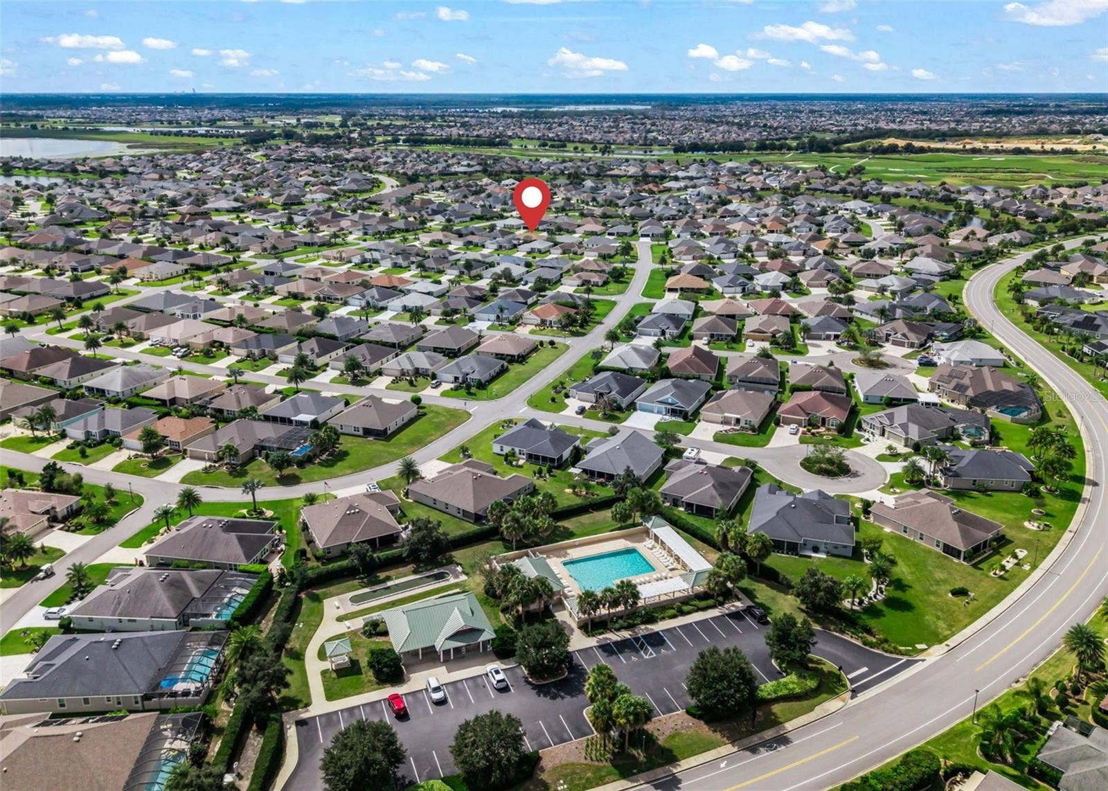 3229 DRESSENDORFER DRIVE, The Villages, FL 32163 Bottom on the picture shows the location of the Mail Station with an Adult Pool for Pine Hills.