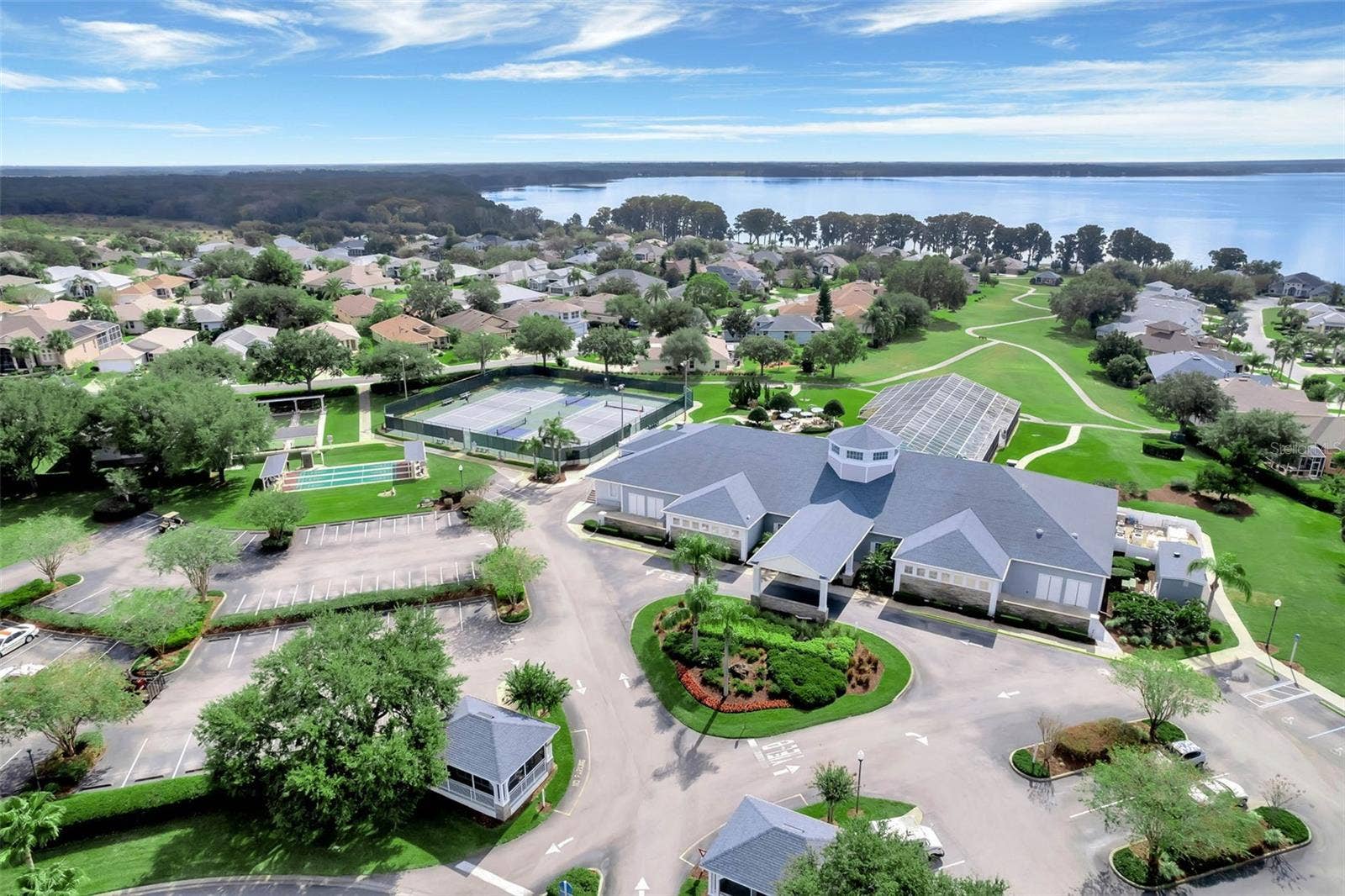 4900 CANOE COURT, Tavares, FL 32778 Royal Harbor Clubhouse with Little Lake Harris just beyond.