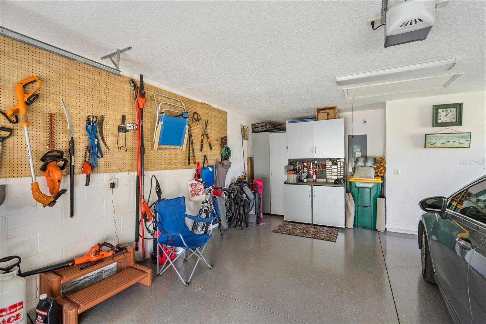 4900 CANOE COURT, Tavares, FL 32778 Garage with room for a workbench and storage.