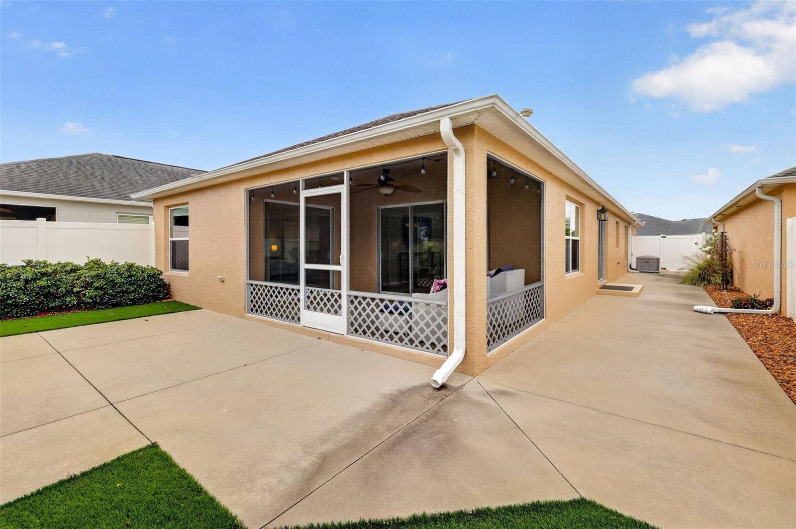 3435 ALLISON PLACE, The Villages, FL 32163 Private Rear Courtyard