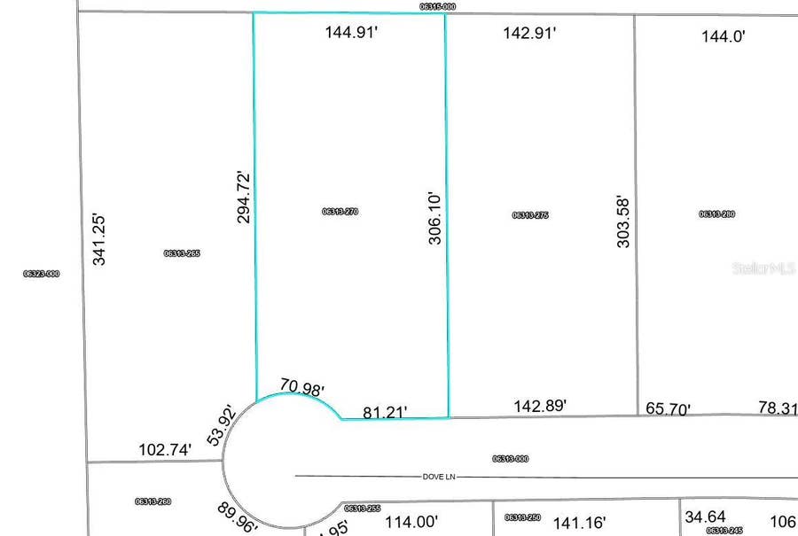 Property photo for Lot 54 DOVE LANE, Perry, FL