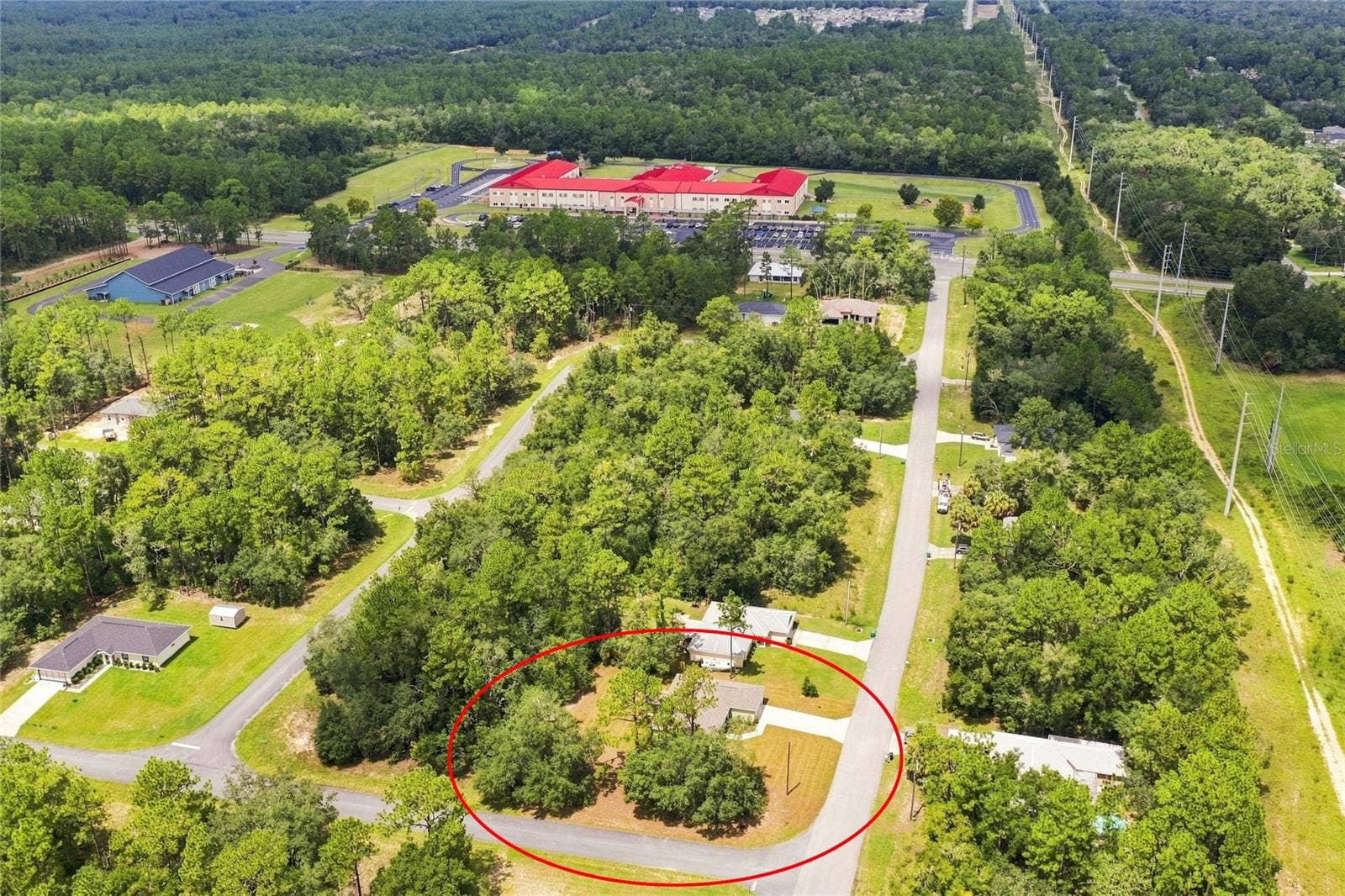 7390 N IRELAND DRIVE, Dunnellon, FL 34434 Overhead Street View