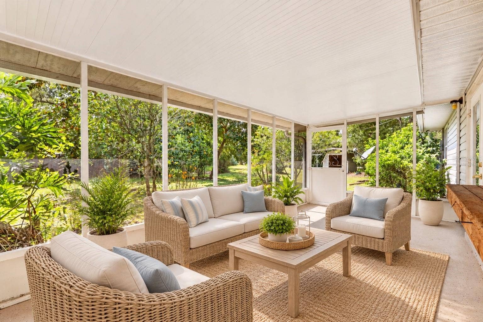 Screened Lanai Virtually Staged