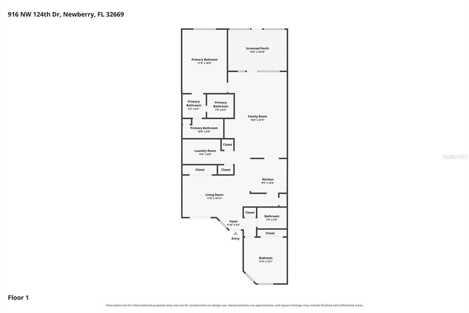 916 NW 124TH DRIVE, Newberry, FL 32669 916 NW 124TH DRIVE, Newberry, FL 32669