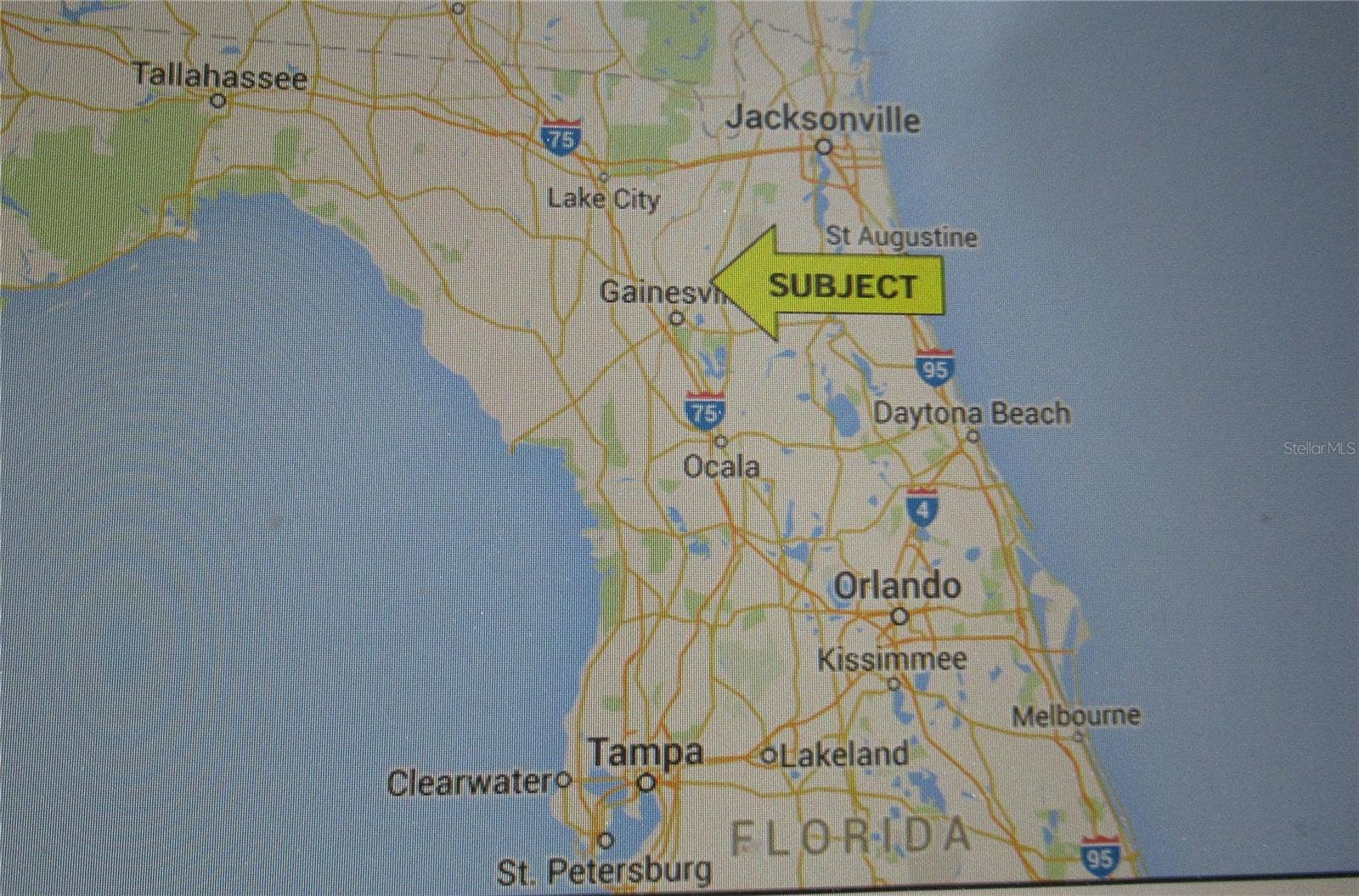 14562 KENNARD STREET, Waldo, FL 32694 Location Map