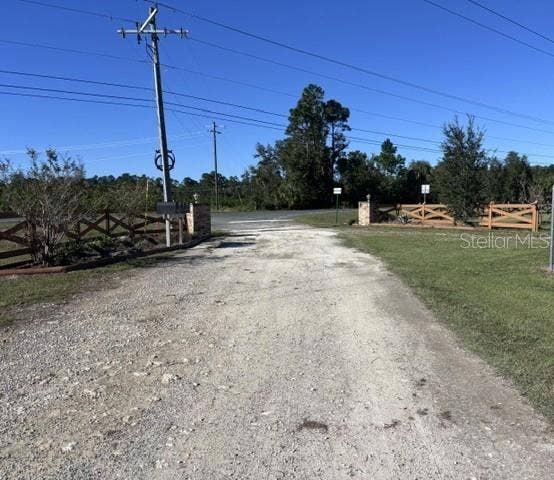 gated entrance from SR 24