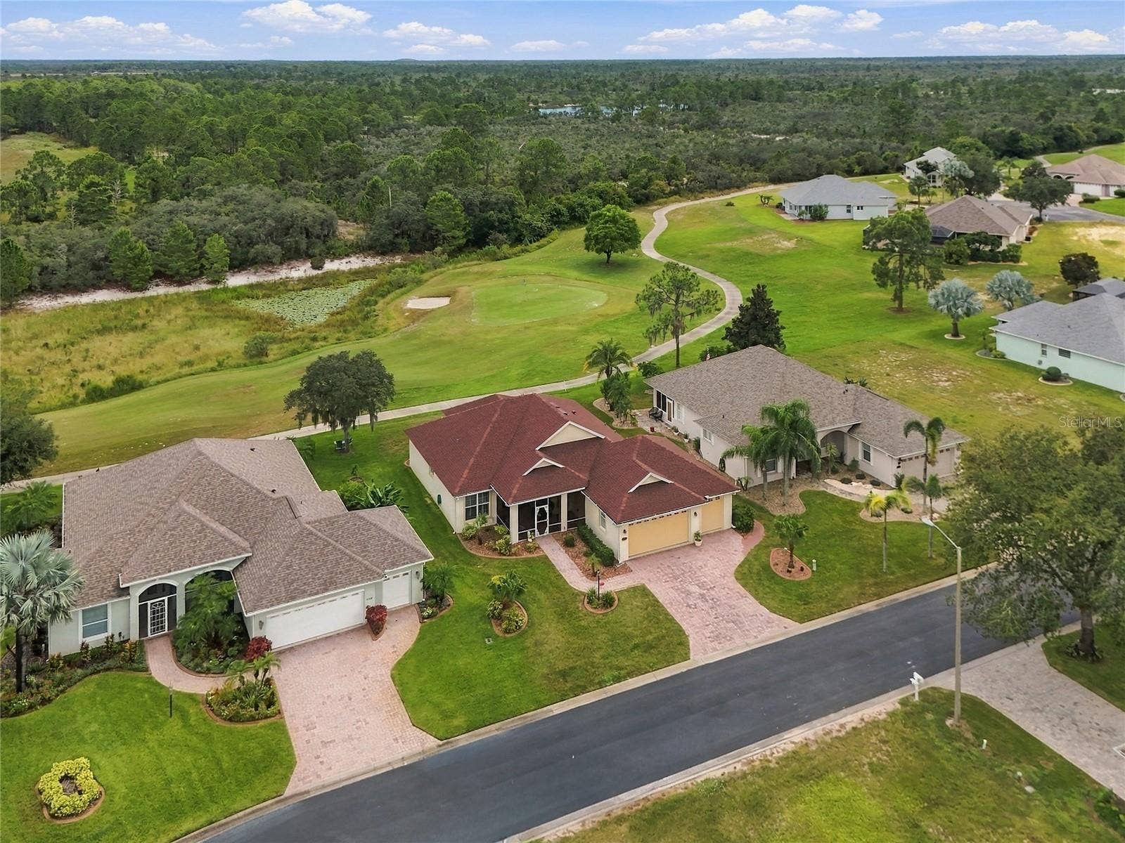 Aerial view of property