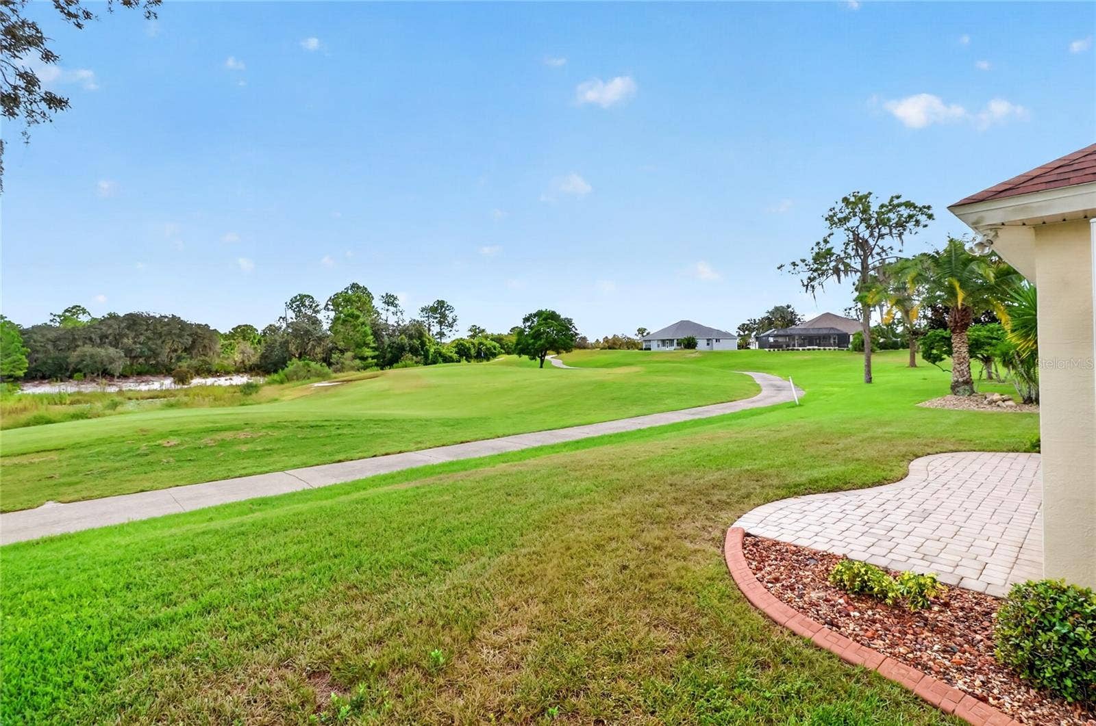 Golf Course behind house