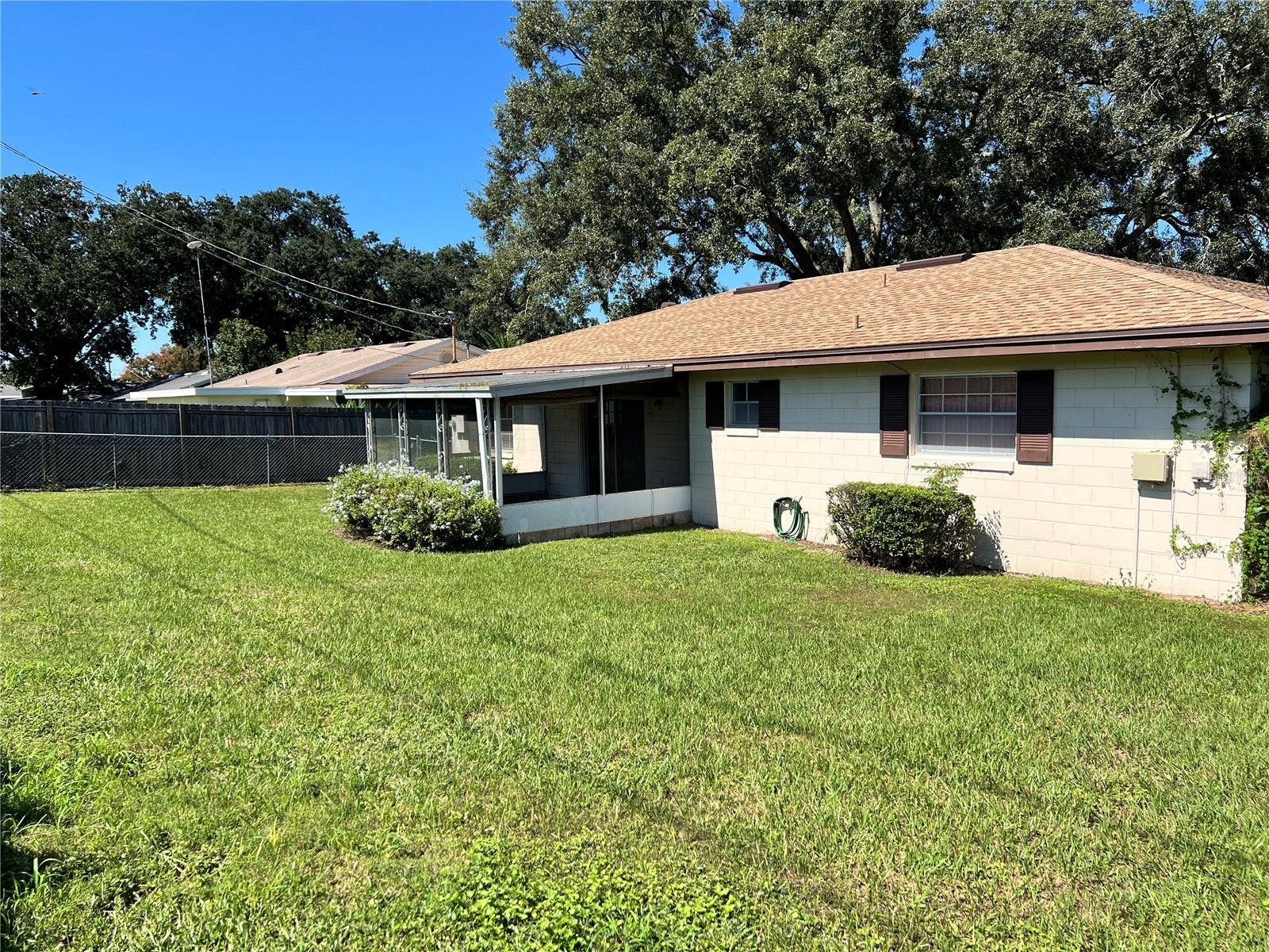 Rear of home