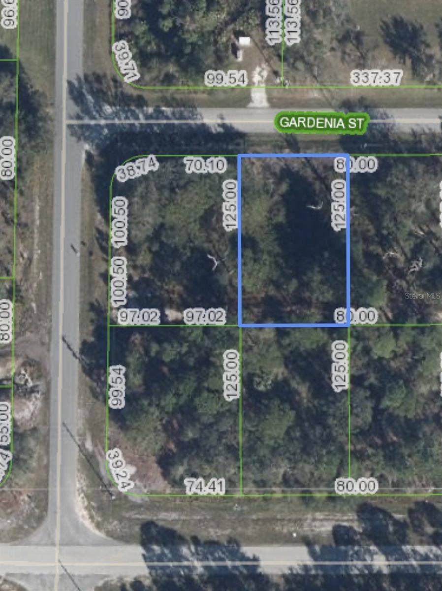 801 GARDENIA STREET, Lake Placid, FL 33852 Lot Dimensions