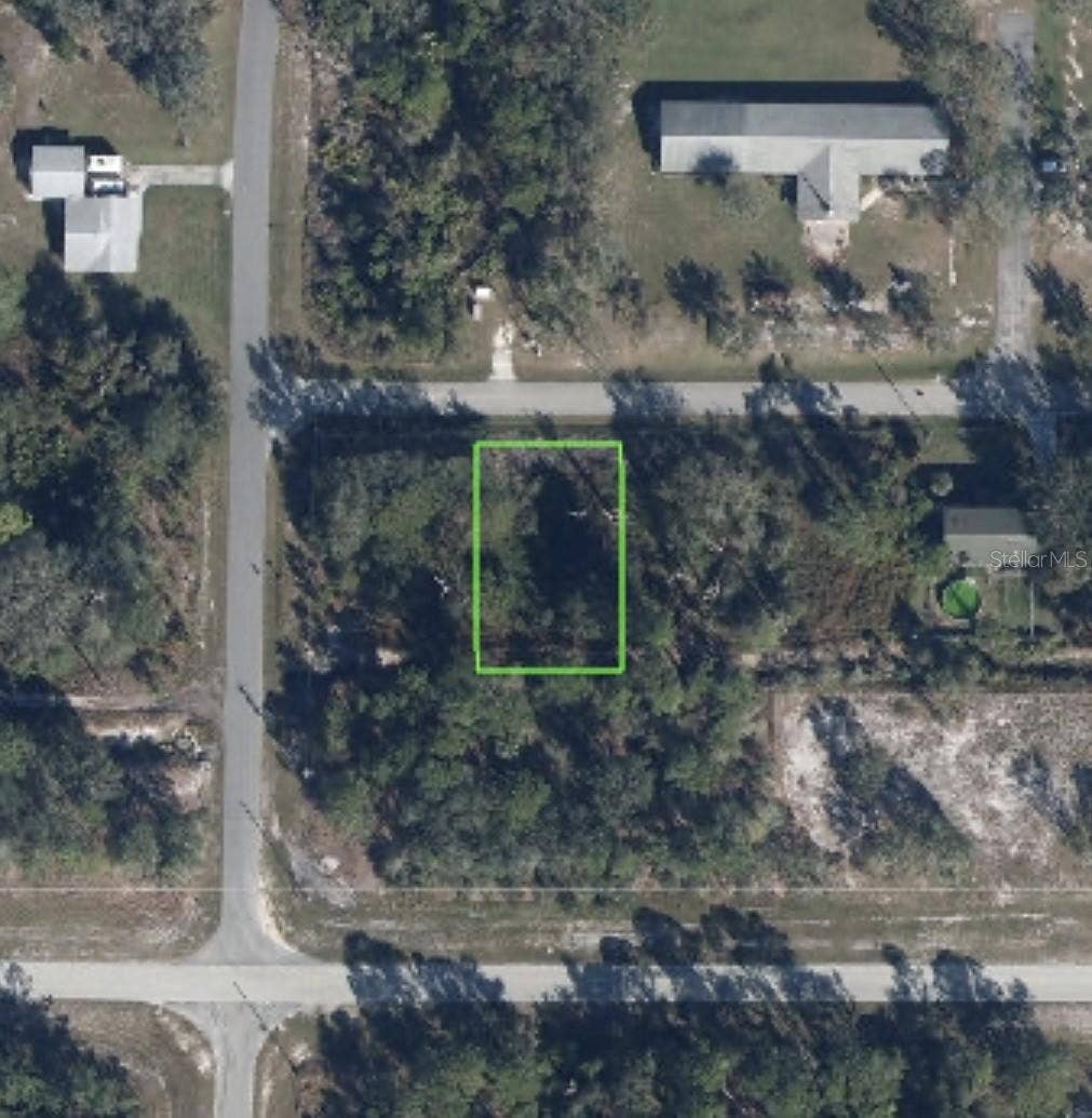 801 GARDENIA STREET, Lake Placid, FL 33852 Aerial view of Miller Ave, Wildflower St and Gardenia St