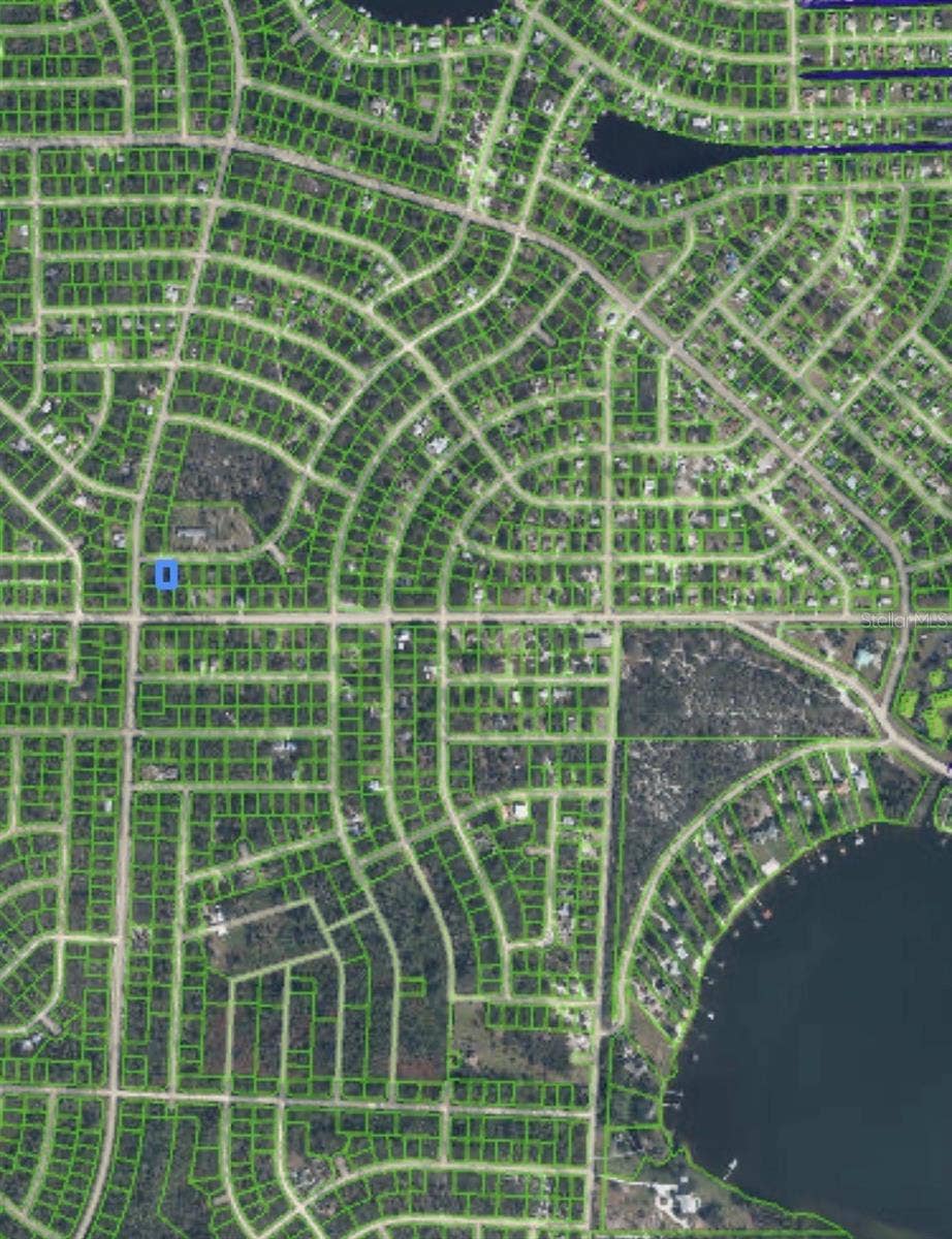 801 GARDENIA STREET, Lake Placid, FL 33852 Aerial view of lot proximity to Lake June