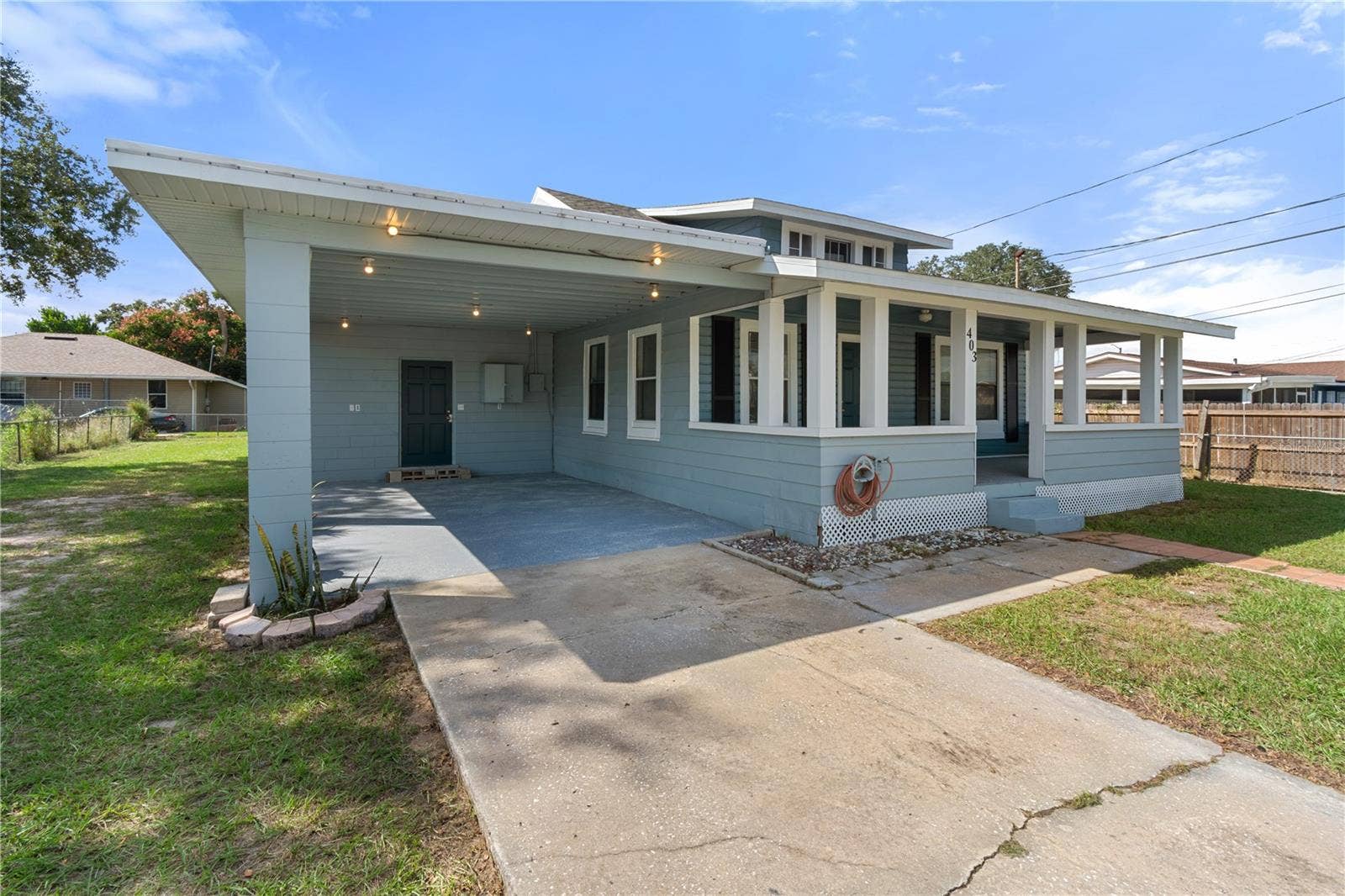 403 N WETMORE STREET, Lake Wales, FL 33853 Attached Carport