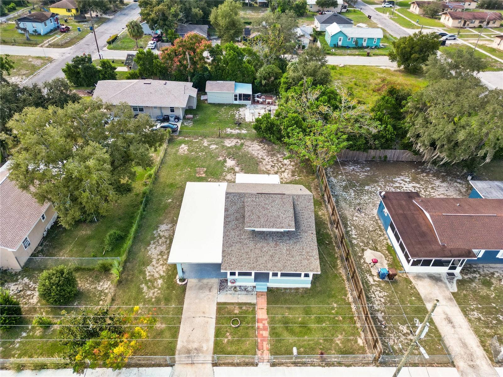 403 N WETMORE STREET, Lake Wales, FL 33853 Aerial view of home