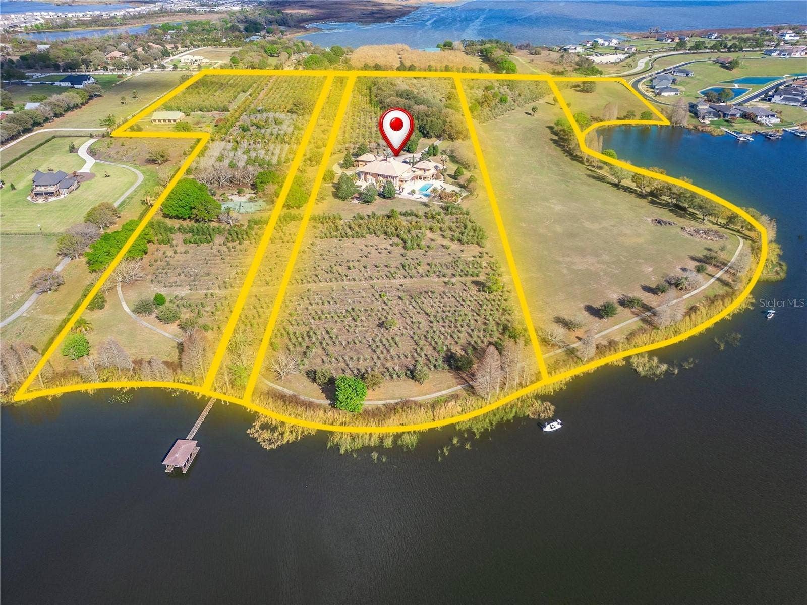 501 ADAMS BARN ROAD, Auburndale, FL 33823 There are a total of 5 parcels. The one with the home has 12.82 acres.