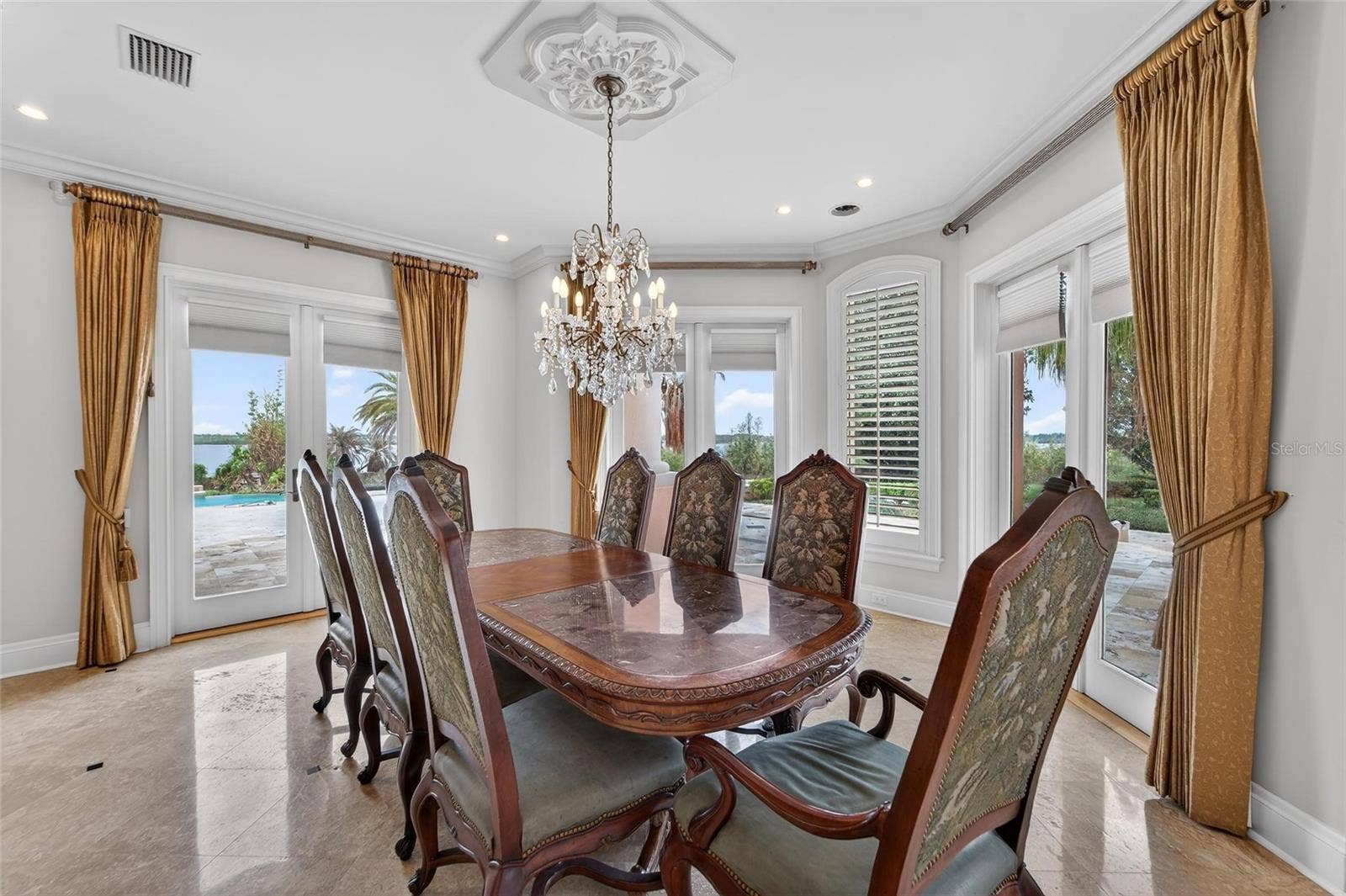 501 ADAMS BARN ROAD, Auburndale, FL 33823 Formal Dining Room with beautiful chandlier
