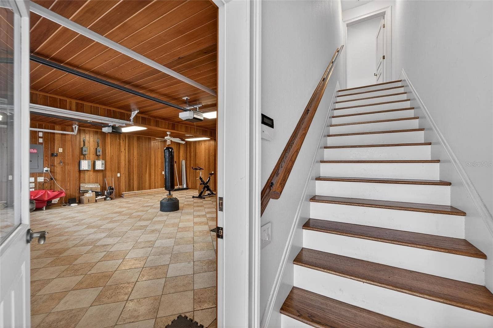 501 ADAMS BARN ROAD, Auburndale, FL 33823 Garage 3 & 4 used as gym and stairs to Mother In Law Suite
