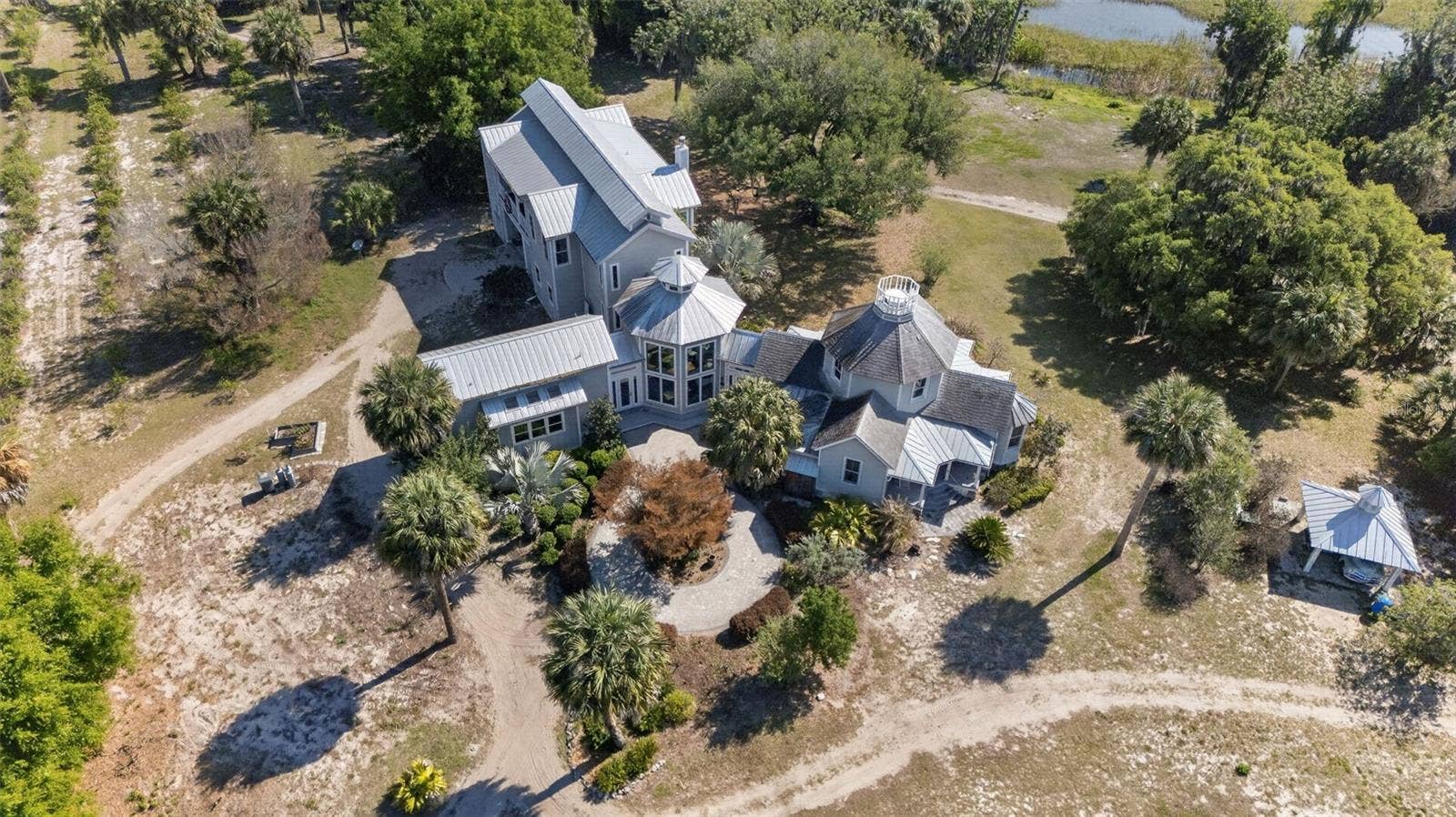 7950 BANNON FISH CAMP ROAD, Haines City, FL 33844 AERIAL VIEW OF THE ESTATE HOME BANNON ISLAND L4961212