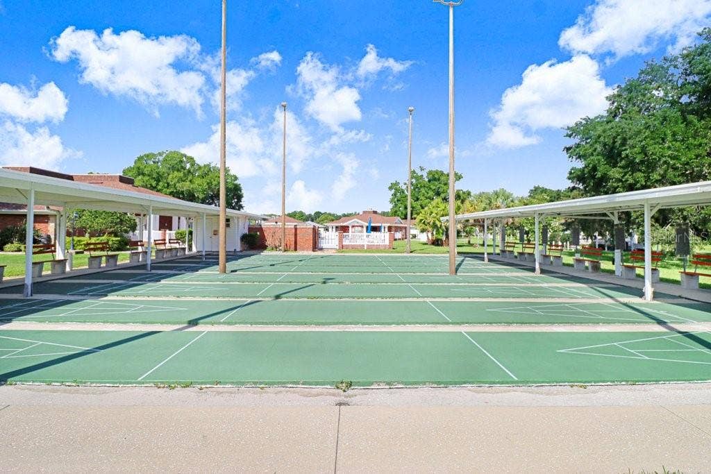 Shuffleboard courts