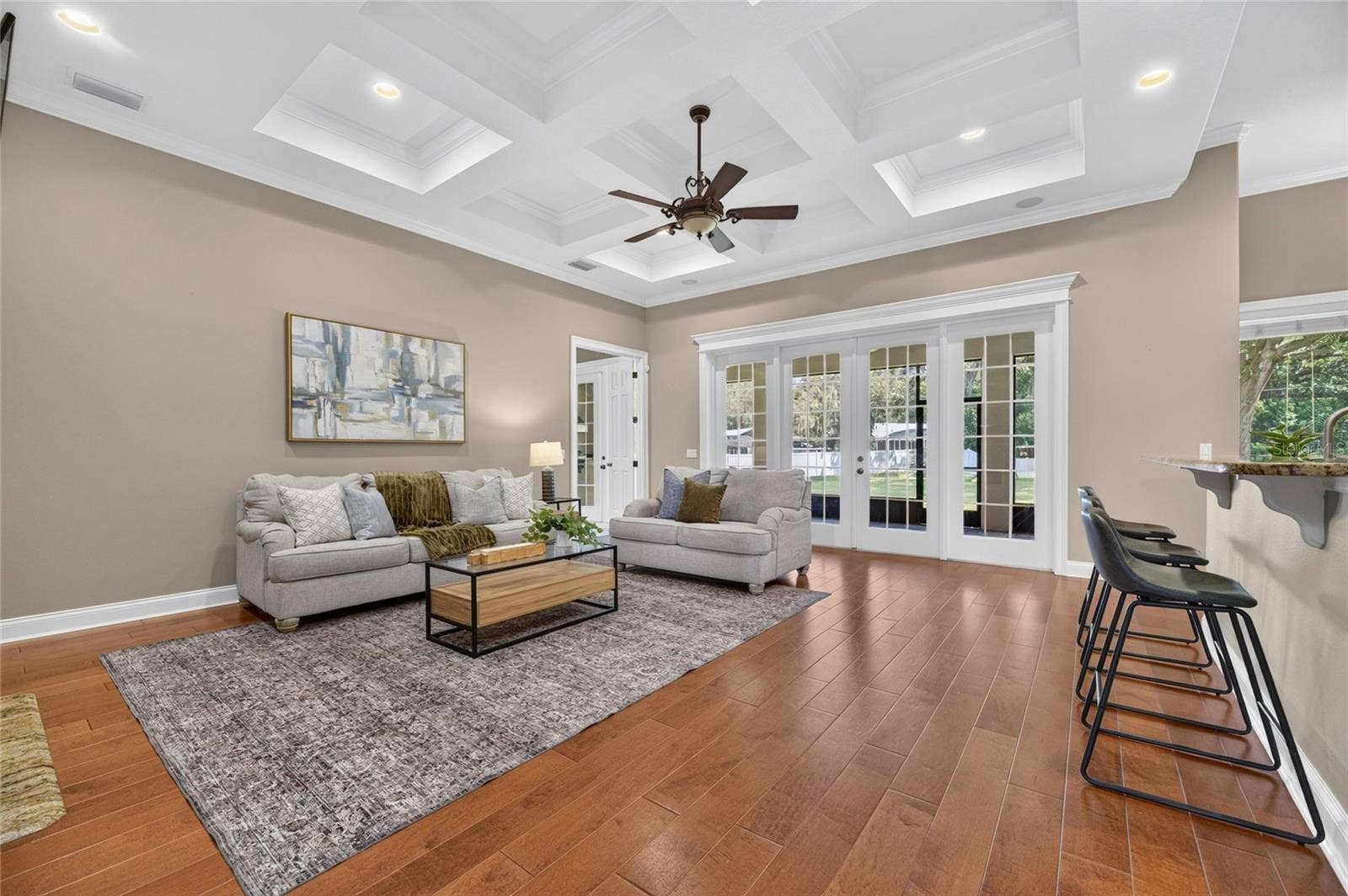6408 WALKERS GLEN DRIVE, Lakeland, FL 33813 French doors to screened in back porch