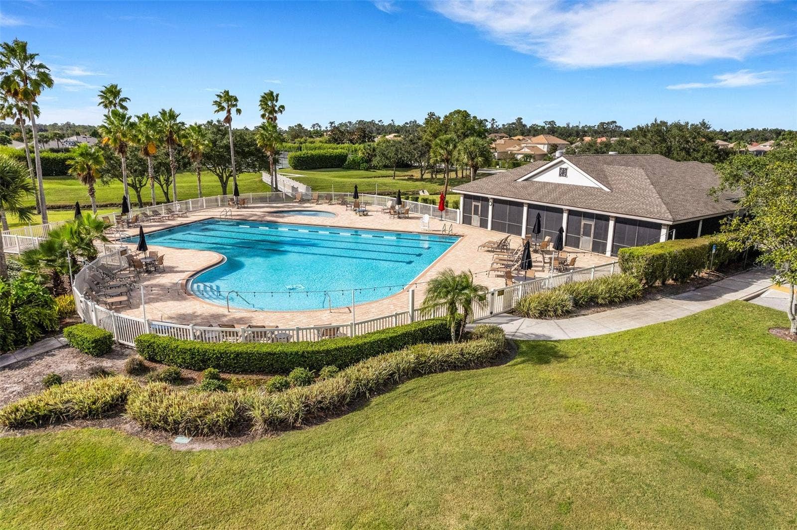 2734 BELLERIVE DRIVE, Lakeland, FL 33803 The oversized pool has tons of deck space.