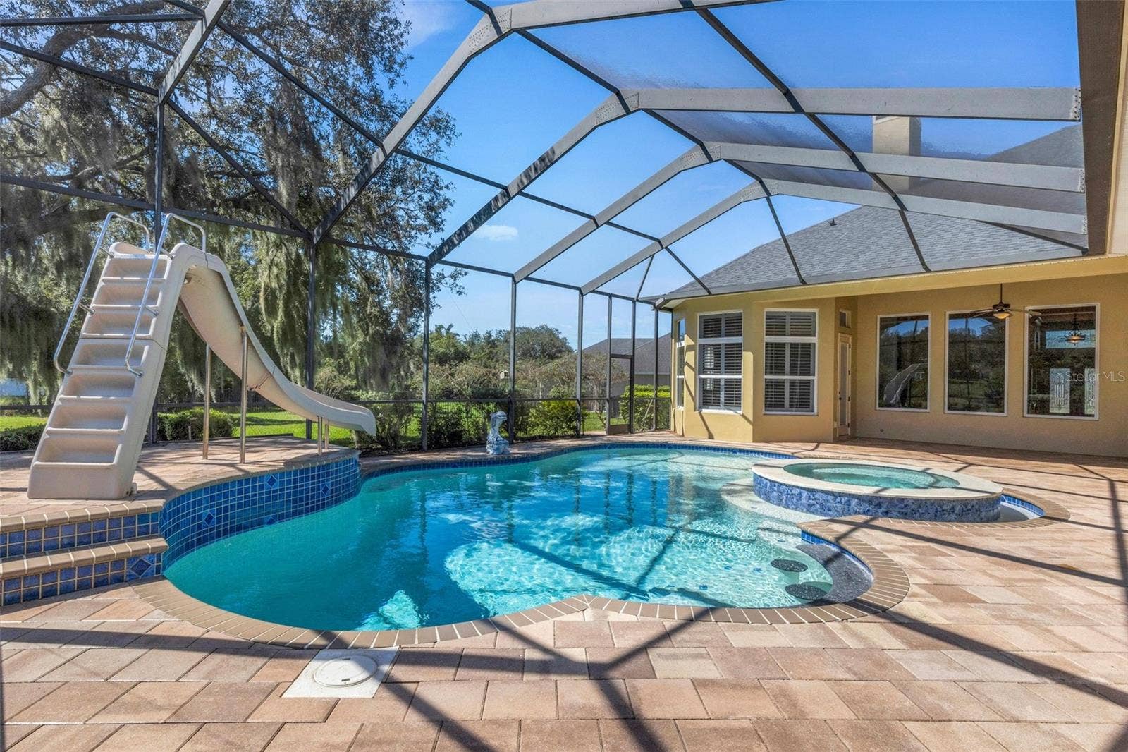 6562 EAGLE VIEW LOOP, Lakeland, FL 33813 a spa, beach area and water slide.