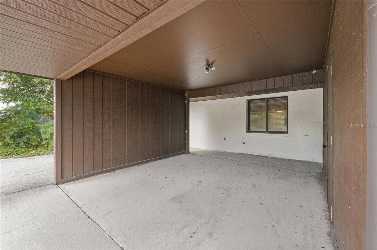 Carport with extra storage