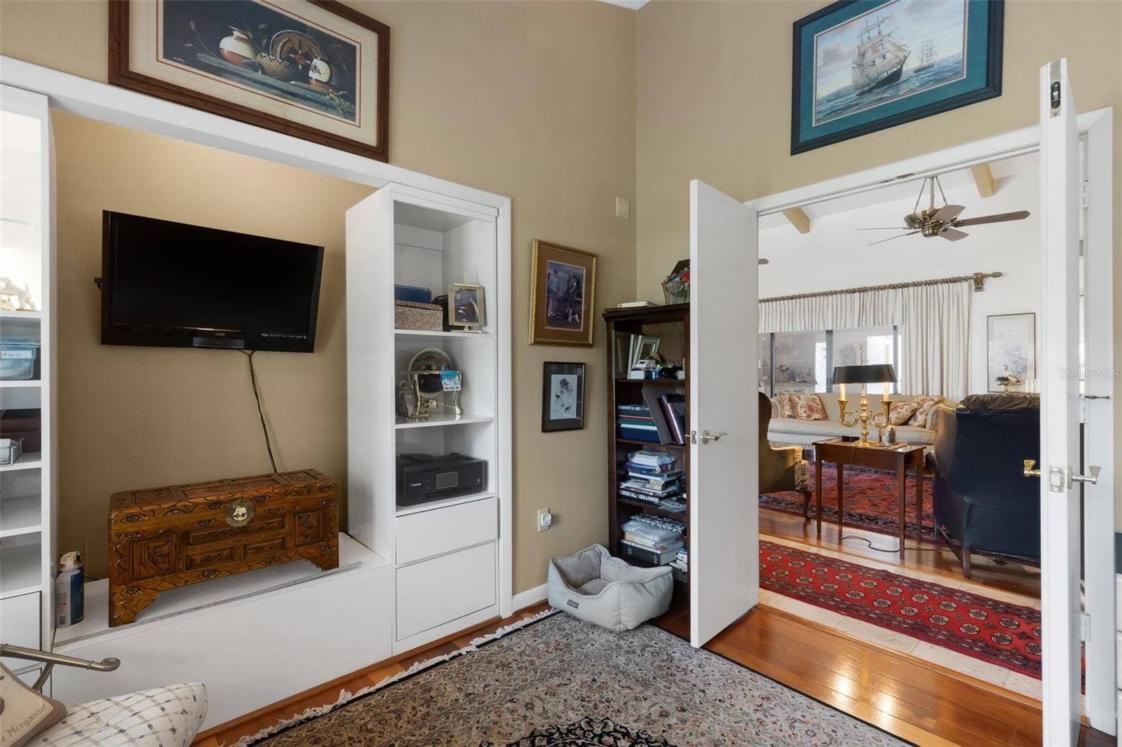 3507 BARLEY LANE, Lakeland, FL 33803 like this dedicated office/study (once doubled as a 4th bedroom and could again if closet doors were installed in this space.