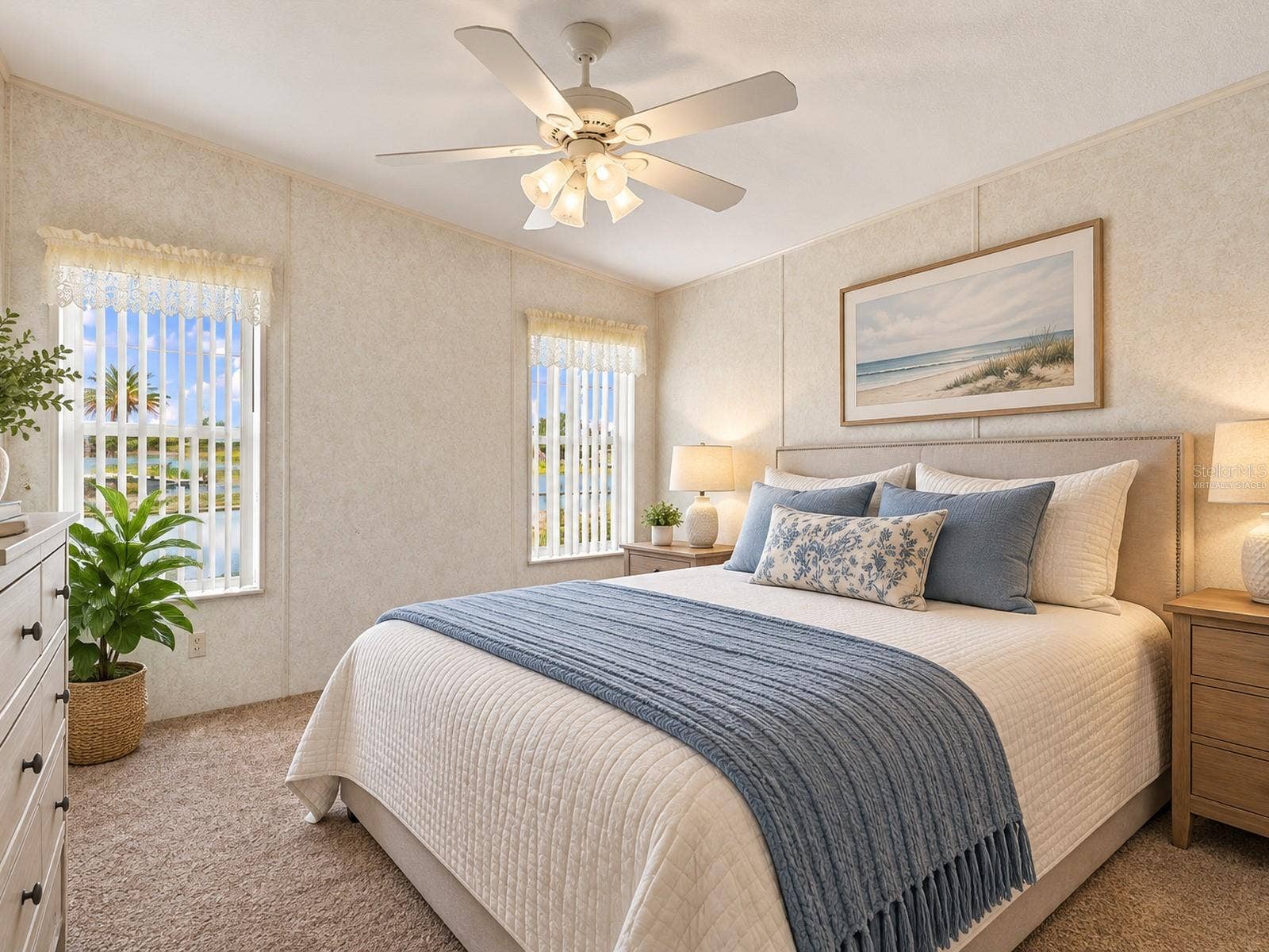 59 BEAVERKILL DRIVE, Lake Wales, FL 33898 Virtually staged for visualization purposes -Primary Bedroom overlooking the water!