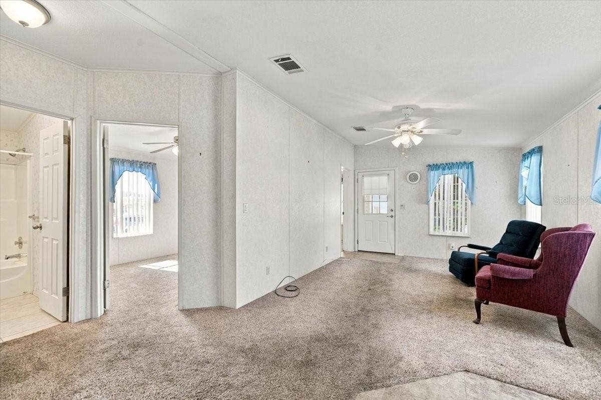 59 BEAVERKILL DRIVE, Lake Wales, FL 33898 Living Room looking towards the 3rd bedroom