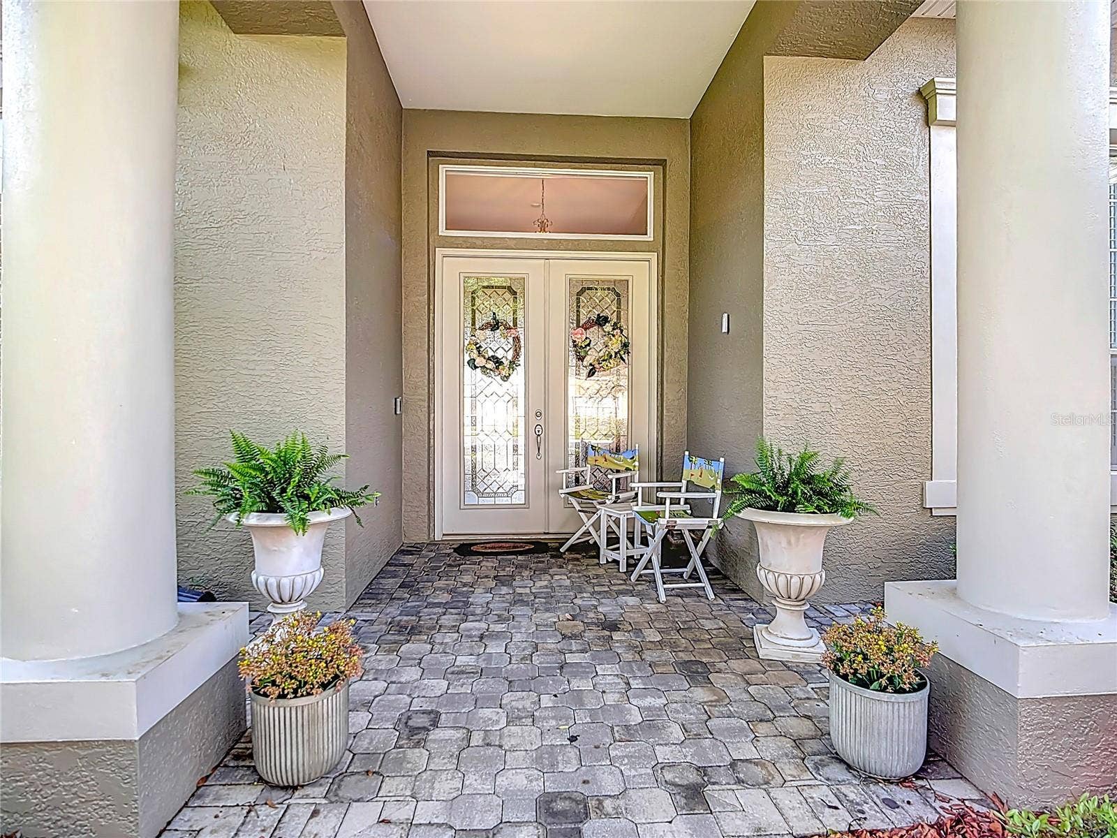 Pavered entryway