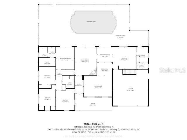 1921 MANOR CIRCLE SE, Winter Haven, FL 33880 Floor Plan