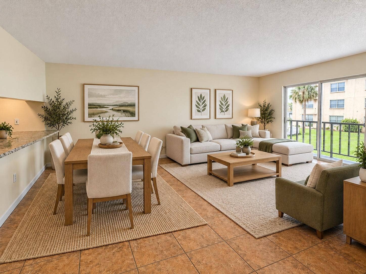 5820 N CHURCH AVENUE, #251, Tampa, FL 33614 Virtually Staged Living Dinning space