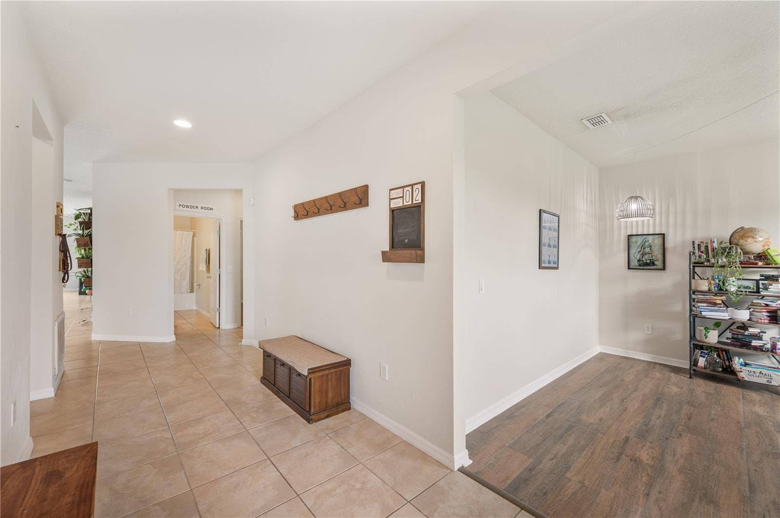 8751 RINDGE ROAD, Polk City, FL 33868 Entryway view into Den