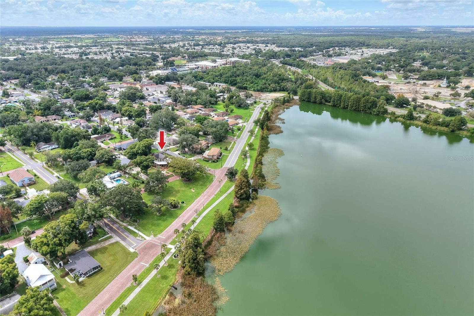 822 W PATTERSON STREET, Lakeland, FL 33803 Drone View of distance to Lake Hunter