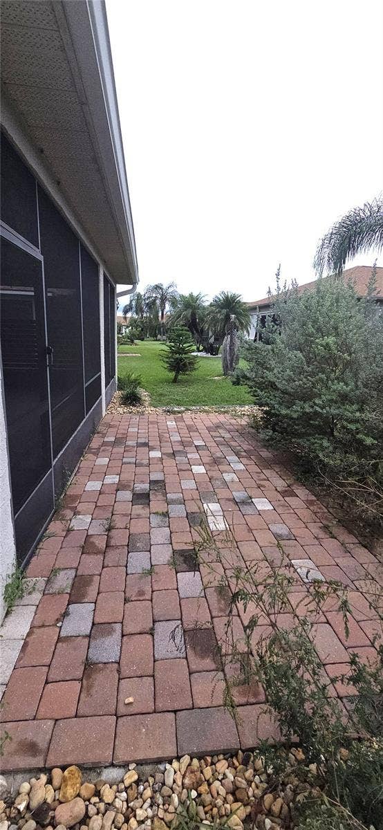 Paver Patio outside Lanai