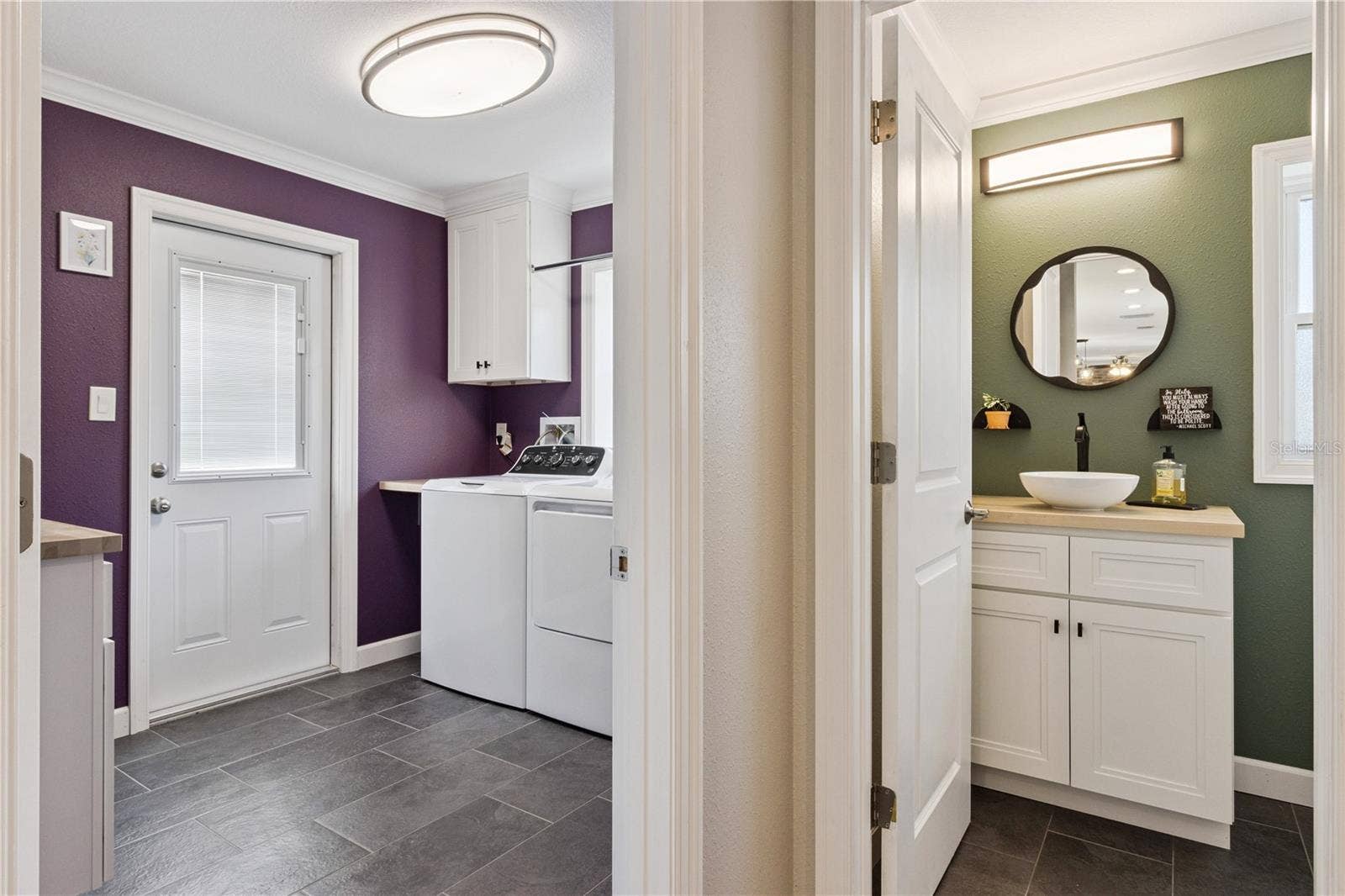 601 GREENBRIAR DRIVE, Brandon, FL 33511 Laundry & Half bathroom off 2 Car Garage