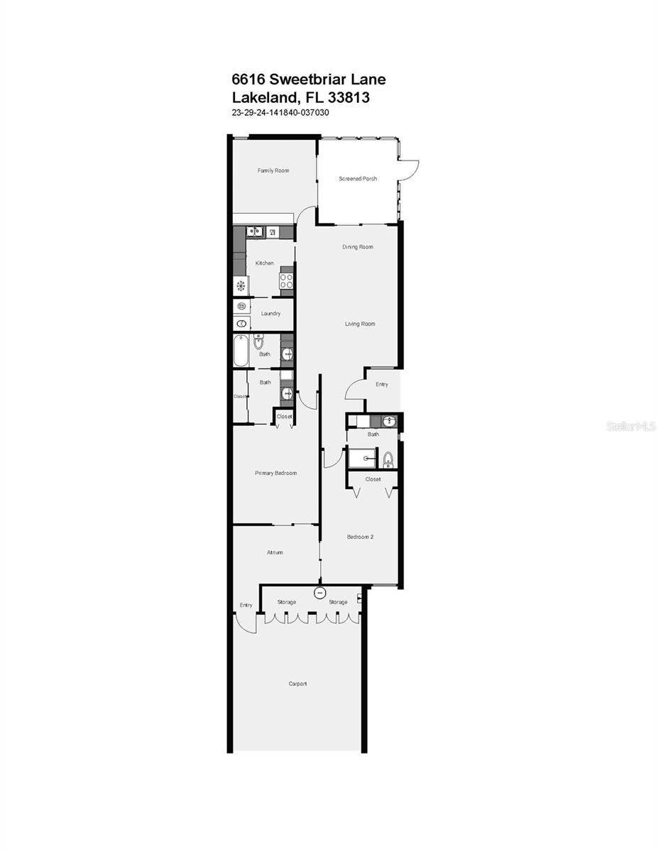 6616 SWEETBRIAR LANE, Lakeland, FL 33813 Floor Plan