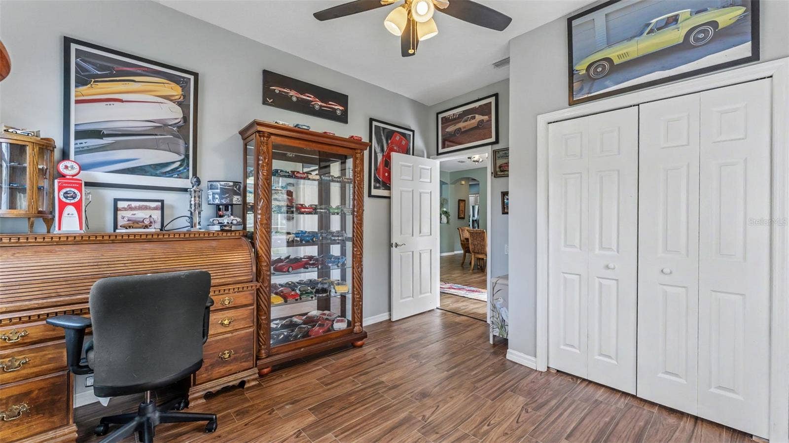 6626 ROYAL FOREST DR, Lakeland, FL 33811 2nd bedroom with closet, currently used as an office