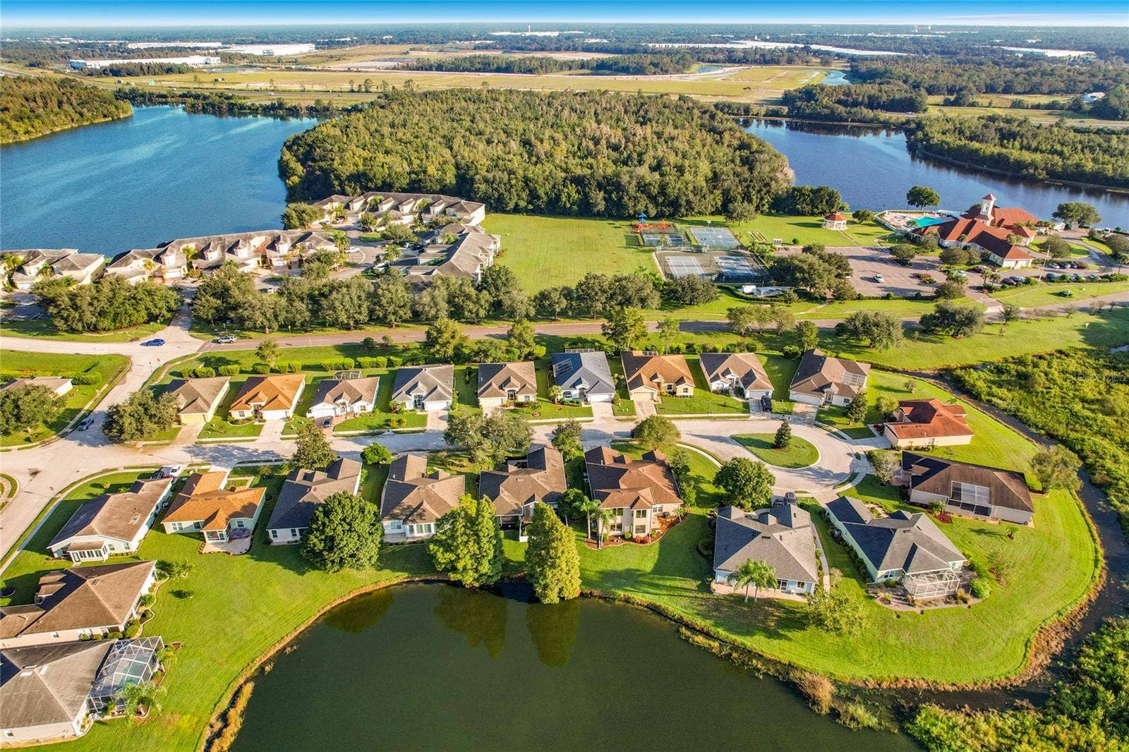 3934 WINDCHIME LANE, Lakeland, FL 33811 arial view of community