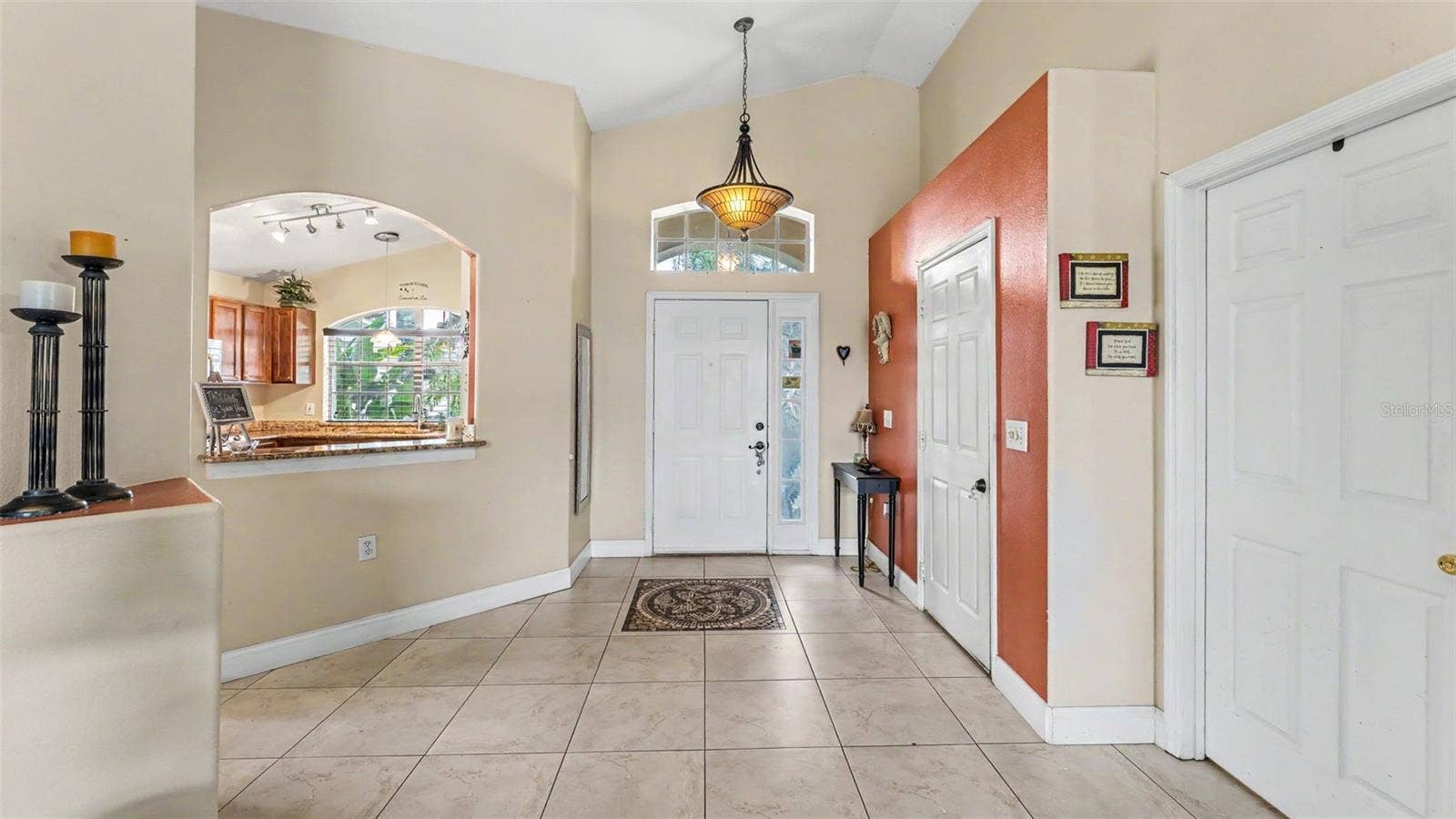 Entryway looking at front door